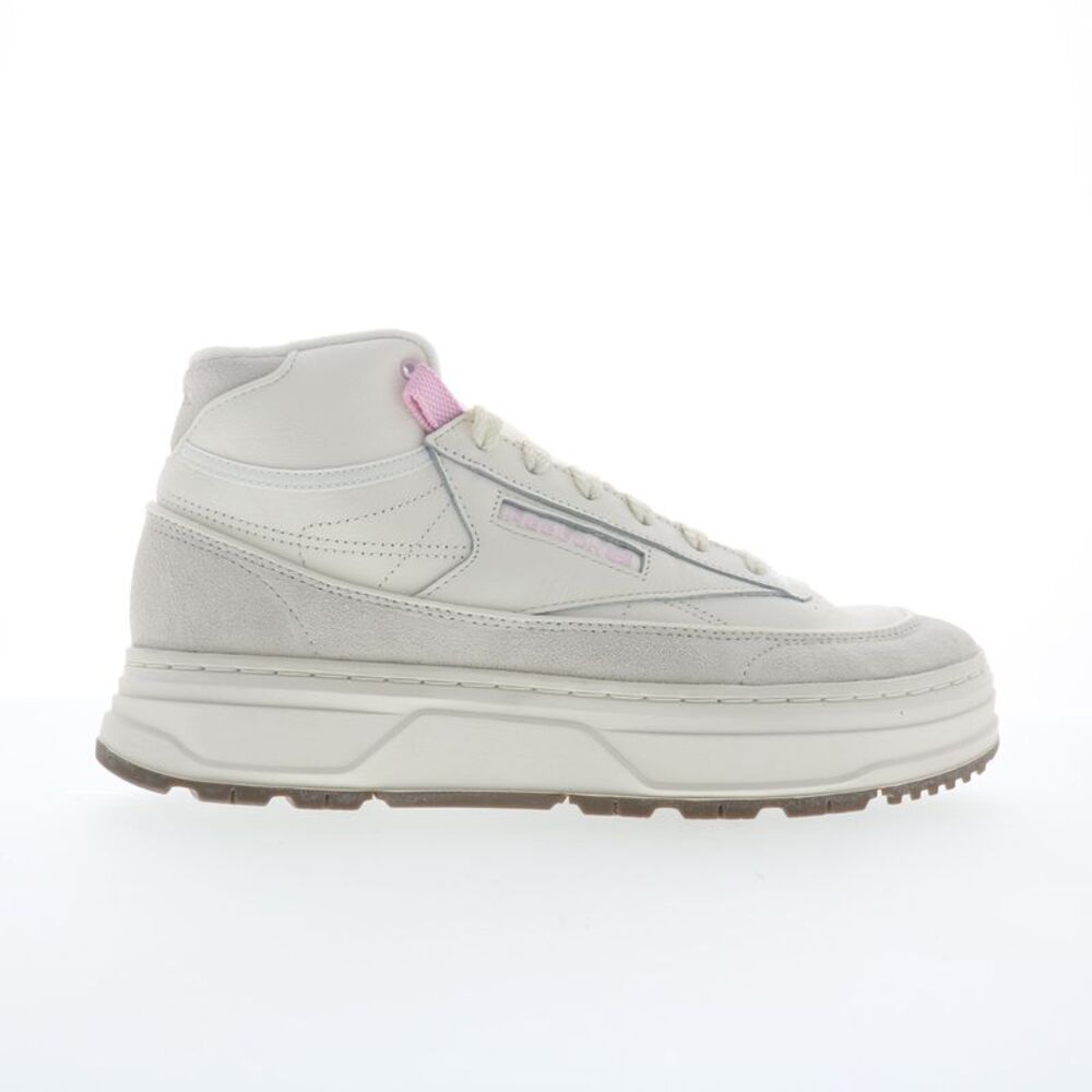 Reebok Womens Club C Geo Mid White Shoes (NWT)